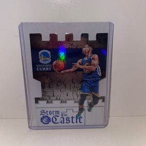 Stephen Curry 2016-17 Panini Excalibur Storm The Castle Purple Die Cut 168/199